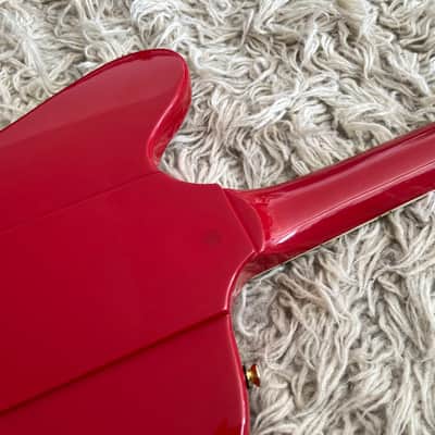 Vintage 1999 Epiphone '63 Firebird VII 1963 Reissue Cardinal Red Electric Guitar MIK image 11