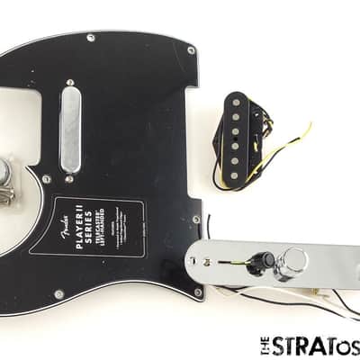 LEFTY Fender Player II Tele LOADED PICKGUARD, Pickups Plate Knobs Alnico, Black image 1