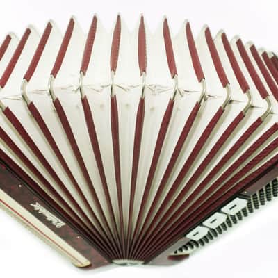 Weltmeister Accordion 120 Bass, German Keyboard Piano Accordian, New Straps and Soft Bag, 2737 image 7