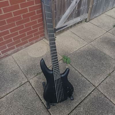 Ibanez SRMS625EX-BKF Iron Label Multi-Scale Soundgear 2021 - Present - Black Flat image 2