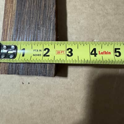 NOS 1970s Wenge Guitar Neck Blank - Pre-Shaped with Headstock & Tuning Holes Kurokumo Japan 27 7/8” x 4 1/4” x 1 1/16” image 13