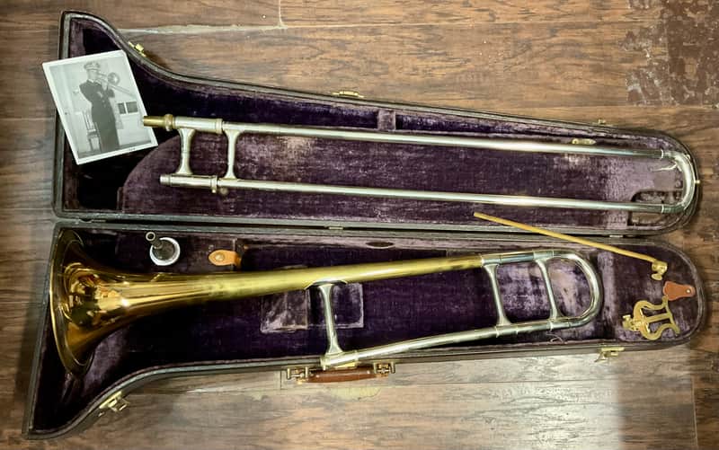 F.E. Olds & Son 1956 Super Olds Trombone -Los Angeles, California w/O.H.S.C., Mouthpiece, & Xtras image 1