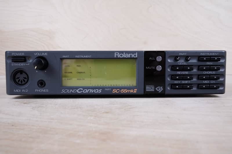 Roland Sound Canvas SC-55mkII MIDI Sound Generator 1993 w/ Power