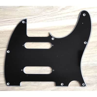 3 ply, 8 holes Black Pickguards for Telecaster® Cut for Sratocaster®, Middle Pic image 4