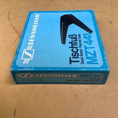 Sennheiser MZT 441 mic microphone table floor stand with MD 421 clip clamp vintage with mic clip image 6