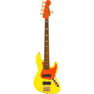 FENDER - MonoNeon Jazz Bass V Maple Fingerboard Neon Yellow - 0149400386 image 2