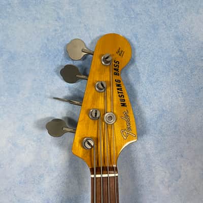 1999 Fender MB-98 / MB-SD Mustang Bass Fiesta Red Crafted in Japan, CIJ image 3