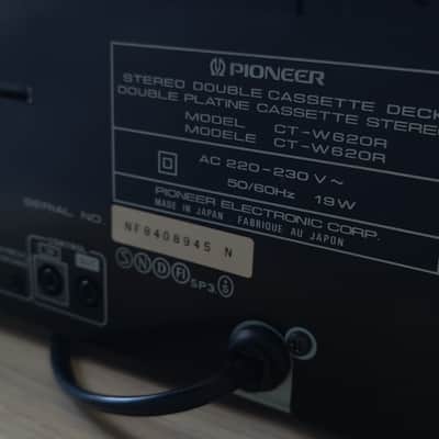 Pioneer CT-W620R image 4