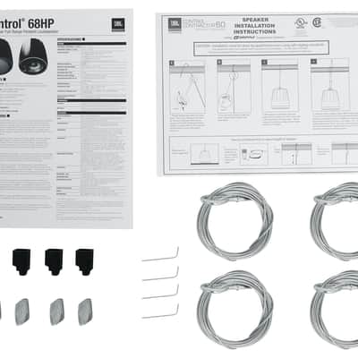 Pair JBL CONTROL 68HP High-Power 70v Commercial 8" Hanging Pendant Speakers image 8