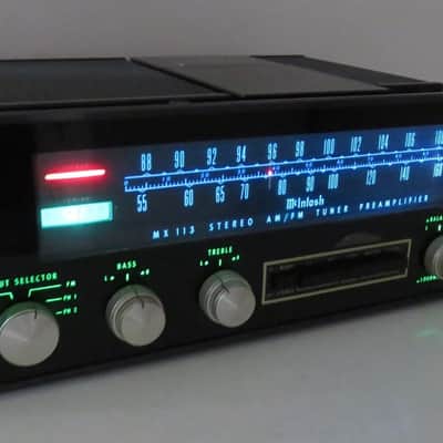 MCINTOSH MX 113 PREAMP/TUNER ORIGINAL BOX SERVICE & USER MANUAL + COVER SERVICED image 4