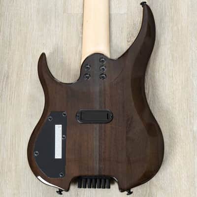 Mint Legator G7SS Ghost 7 Super Shred Headless 7-String Guitar, Ebony Fretboard, High Gloss Black Bu image 5