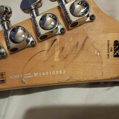 ESP LTD Alexi-600 Scythe Alexi Laiho Signature 2016 White Autographed image 14
