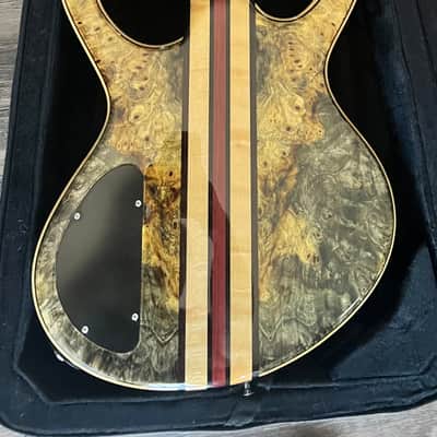 Michael Dolan Custom 5 String Bass Guitar 2008 - Natural wood Gloss finish image 8
