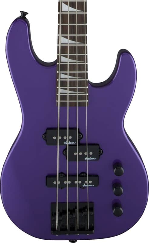 Jackson JS Series JS1X Concert Bass Minion 4-String Bass Guitar, Amaranth Fingerboard, Pavo Purple image 1