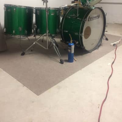 Ludwig Green Sparkle Bonham 70's Green Sparkle image 5