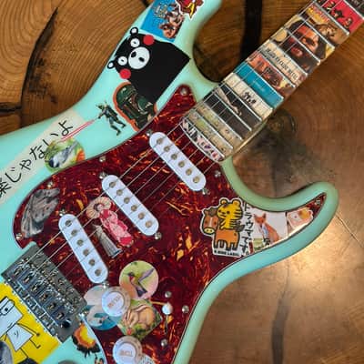 The  Weezer Guitar by Gepettos Guild - Seafoam Green Rivers Cuomo image 16