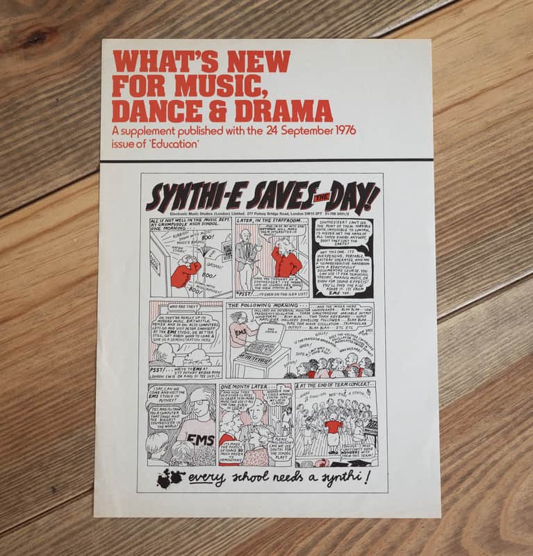 EMS Synthi 1976 comic advert image 1
