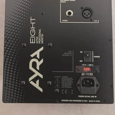 RCF AYRA PRO 8 2-Way 8" Active Studio Monitors (Pair) 2019 - Present - Black image 2