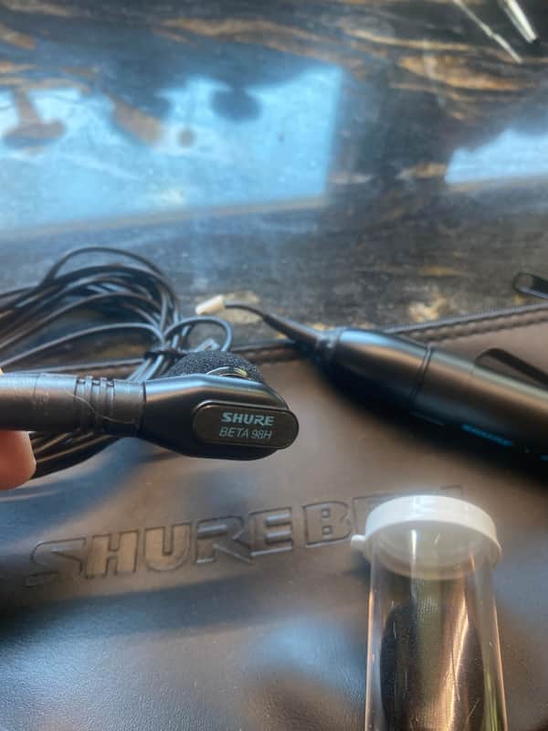 Shure WB98H/C Beta 98 Clip-On Condenser Instrument Mic with 10' TA4F Cable 2007 - Present - Black image 1