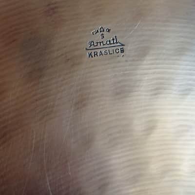 Amati Kraslice 15" Vintage Collectable Hi Hat Pair 60s-70s - Traditional image 6