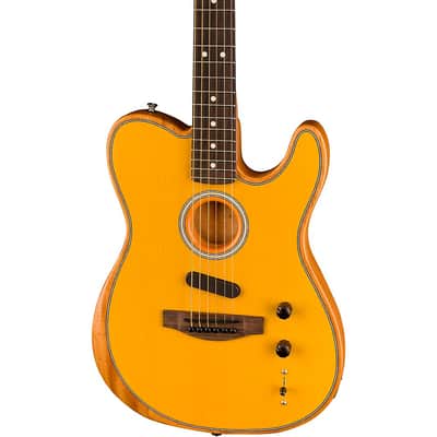Fender Acoustasonic Player Telecaster Acoustic-Electric Guitar Regular Butterscotch Blonde image 5
