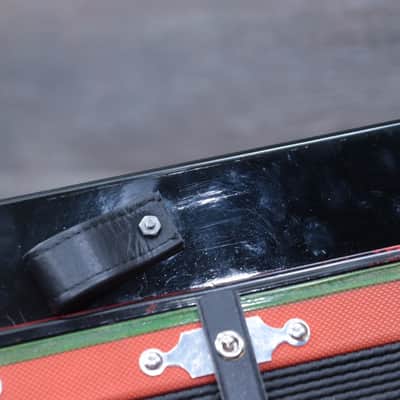 Gagné & Frère 2-Bass 10-Treble Button "D" Red & Black Diatonic Accordion w/Case image 18