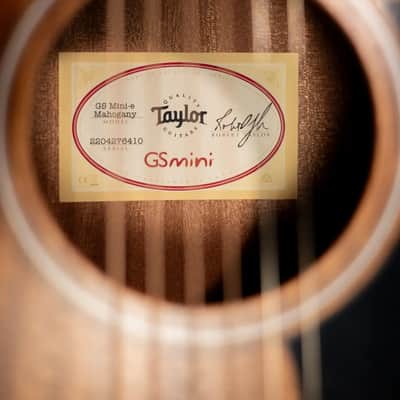 Taylor GS Mini-e Mahogany Acoustic/Electric Guitar with GS Mini Bag image 14