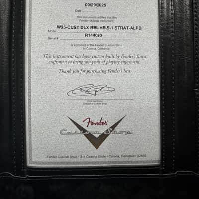 Fender 2025 Fender Custom Shop W25 Custom Deluxe Stratocaster Relic S1 HSS 2025 - Aged Lake Placid Blue image 21