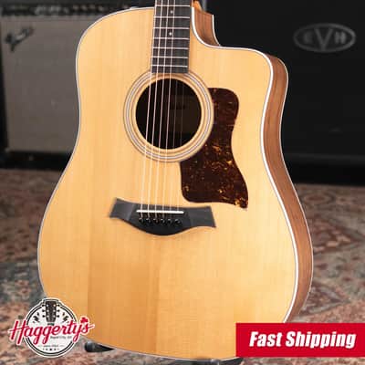 Taylor 210ce Dreadnought Acoustic/Electric Guitar with Gig Bag image 1