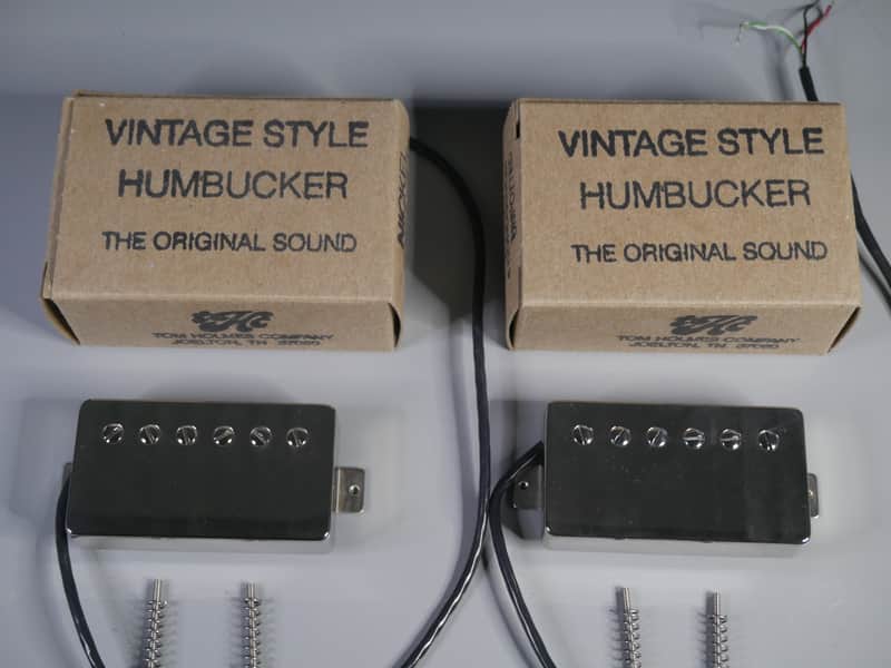Tom Holmes PAF - H450 + H455 Humbuckers, Double Cream Bobbins, Nickel Chrome Covers.                     "Peter Green configuration." image 1