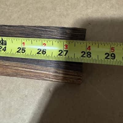 NOS 1970s Wenge Guitar Neck Blank - Pre-Shaped with Headstock & Tuning Holes Kurokumo Japan 27 7/8” x 4 1/4” x 1 1/16” image 14