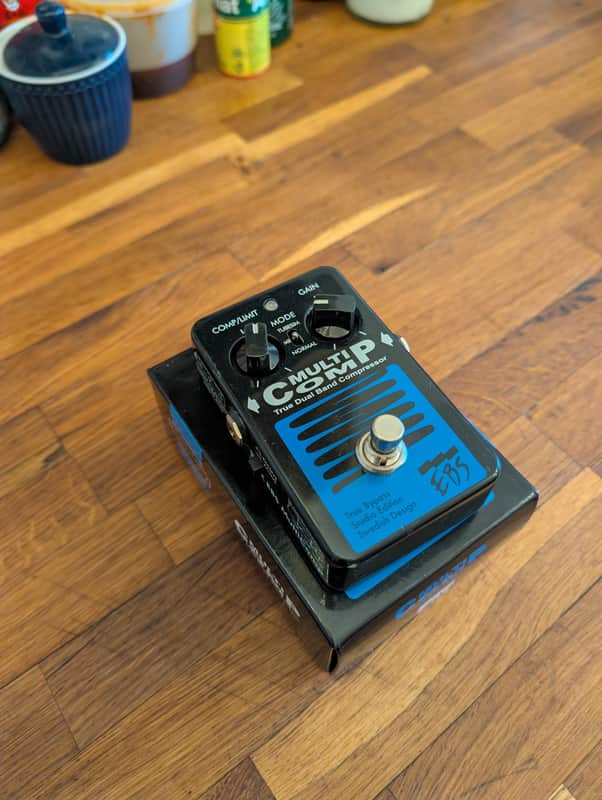 EBS MultiComp Studio Edition True Dual Band Compressor Pedal 2010s - Black/Blue image 1
