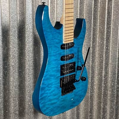ESP LTD MH-203QM See Thru Blue Quilt Top Guitar MH203QMSTB #0106 Used image 5