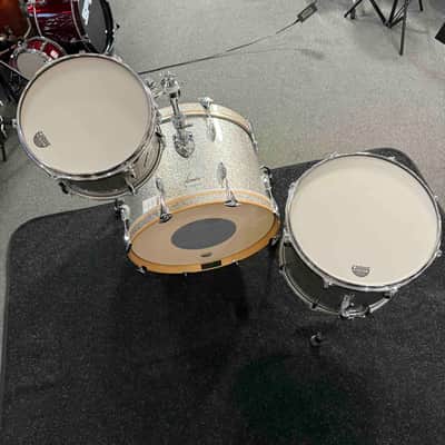 ~WOW!~ SONOR Vintage Series 3-Piece 13/16/22 Drum Kit Set in Vintage Silver Glitter w/ Single-Tom Holder image 9
