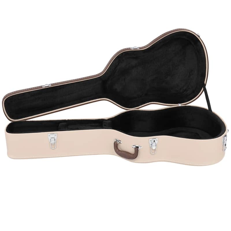 New Glarry Hard Shell for 41" Acoustic Folk Guitar Portable Wood Case With Keys image 1