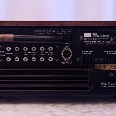 πΆβ¨ Sansui 661 Vintage Stereo Receiver w/ Original Wood Case β Serviced, LED, Cleaned & Tested image 12