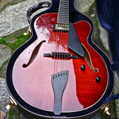 Peerless Lee Archtop Guitar w/ Fitted Case 2008 Ruby Red image 1