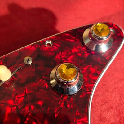Loaded DiMarzio SSS Pickguard Red Tortoise Shell w/ CTS Push-Pull Pot- DP402 Virtual Vintage Blues & DP226 BC2 Billy Corgan Hot Rails image 3