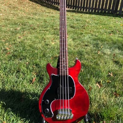 Gibson Les Paul Jr. Tribute DC Left Handed 2019 Worn Red image 1
