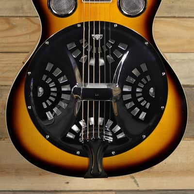 Regal RD-40V Studio Series Roundneck Resophonic Guitar Vintage Sunburst image 2