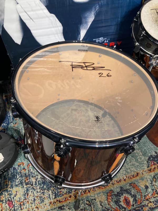 Terry Bozzio's DW -18x13" Collector's Series Maple Mounted Tom 2007 - Exotic Rosewood Satin Oil image 1