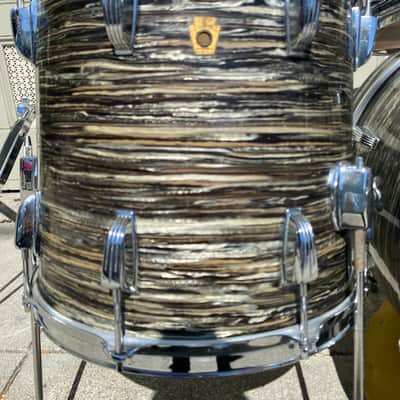 Holy Grail! Ringo Starr Ludwig Black Oyster Pearl 3 Piece Downbeat Drum Set image 9