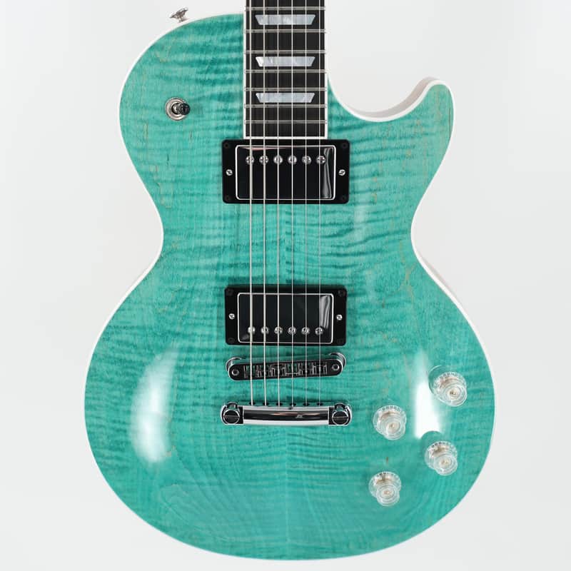 Gibson Les Paul Modern Figured Guitar w/ Hardshell Case - Seafoam Green image 1