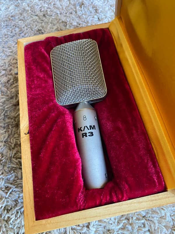 KAM R3 Ribbon Microphone in Wooden Box (Stereo Pair) image 1