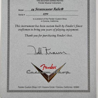Fender Custom Shop Todd Krause Masterbuilt '54 Stratocaster Relic - Sunburst 2014 w/OHSC image 11