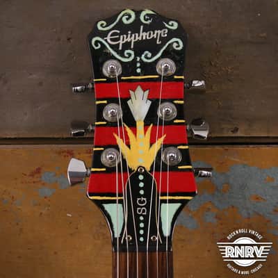 2007 Epiphone SG G400 w/ Hand Painted Art (Black) image 2
