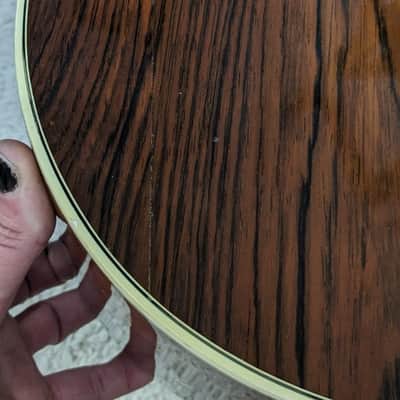 B C Rich Model B-38 Natural Acoustic Guitar from the mid 1970's w/ gig bag B.C> image 12
