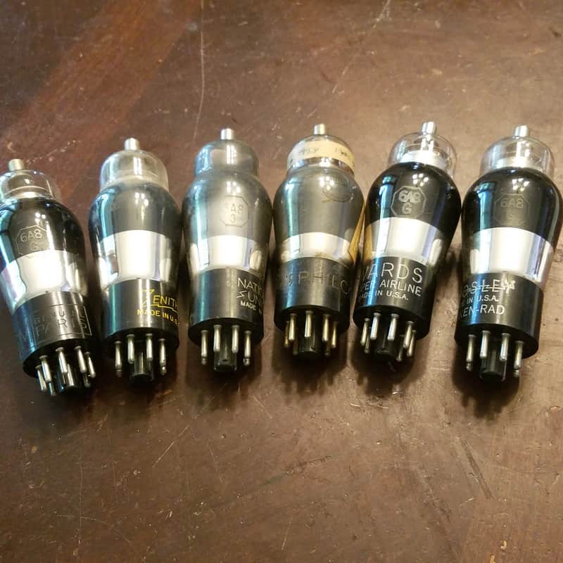 RCA etc. ONE (1) 6A8G Pentagrid Converter tNOS TESTED Vacuum Tube black or grey glass 6A8 Audio 1935-1945 image 1