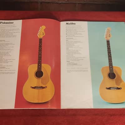 1970 Fender Acoustic Guitars Catalog-Great Color image 3