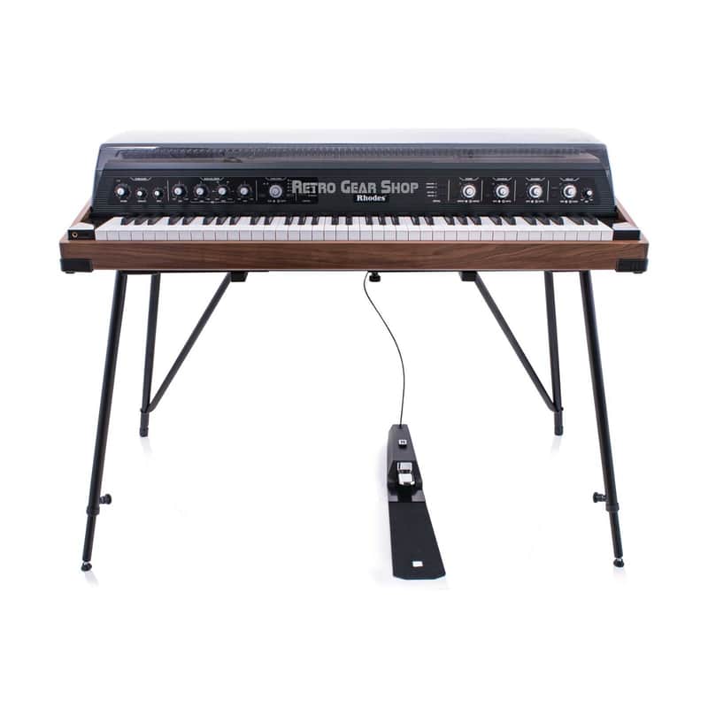 Rhodes MK8 Smoked Walnut Preamp + FX Panel + Midi Electric Piano Keyboard image 1